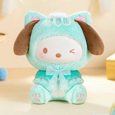 Sanrio Teasing Cat Series Blind Box Vinyl Plush Trendy Cute Girl Pendant Toy Collectible Authentic New