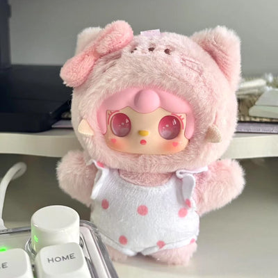 Yooki V12 Meow Summer Party Series Vinyl Plush Doll Blind Box Cute Kitty Doll Trendy Toys Room Decor Ornament Bag Pendant Gifts