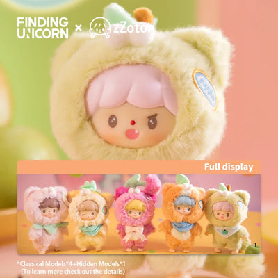 Finding Unicorn My Little Cat • Fruit Party Series Blind Box（4 Pcs/Whole Set）Kitty Cat Bunny Vinyl Plush Limited Portable diy