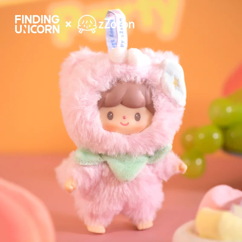 Finding Unicorn My Little Cat • Fruit Party Series Blind Box（4 Pcs/Whole Set）Kitty Cat Bunny Vinyl Plush Limited Portable diy