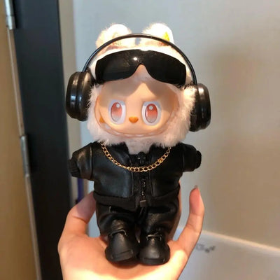 For Labubu Big Into Energy Series clothes goggles outfit rapper star singer outfits  doll Accessories